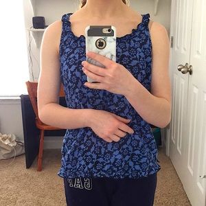 See-through Floral Top